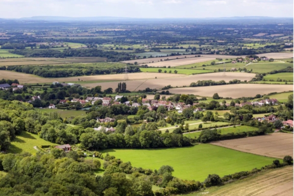 Aerial view of Burgess Hill